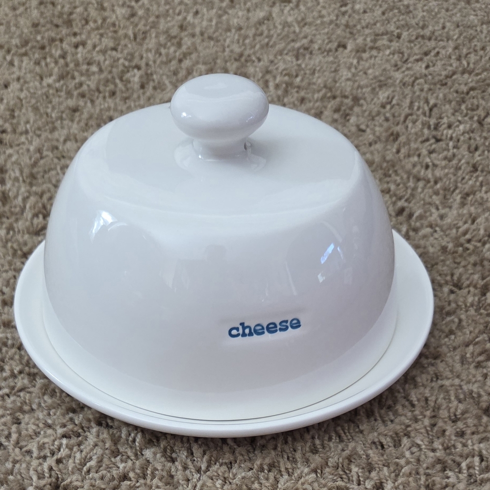 White Cheese Dome with Plate